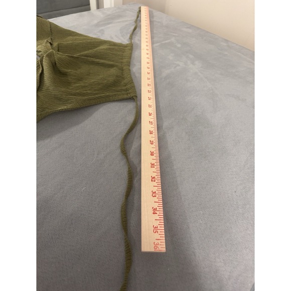 CIDER Womens Sz M Twisted Halter Top Cropped Boho Ethical Simple Y2K Streetwear - Picture 8 of 12